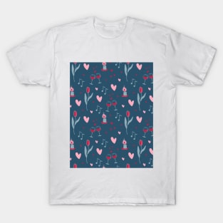 Valentine's day pattern T-Shirt